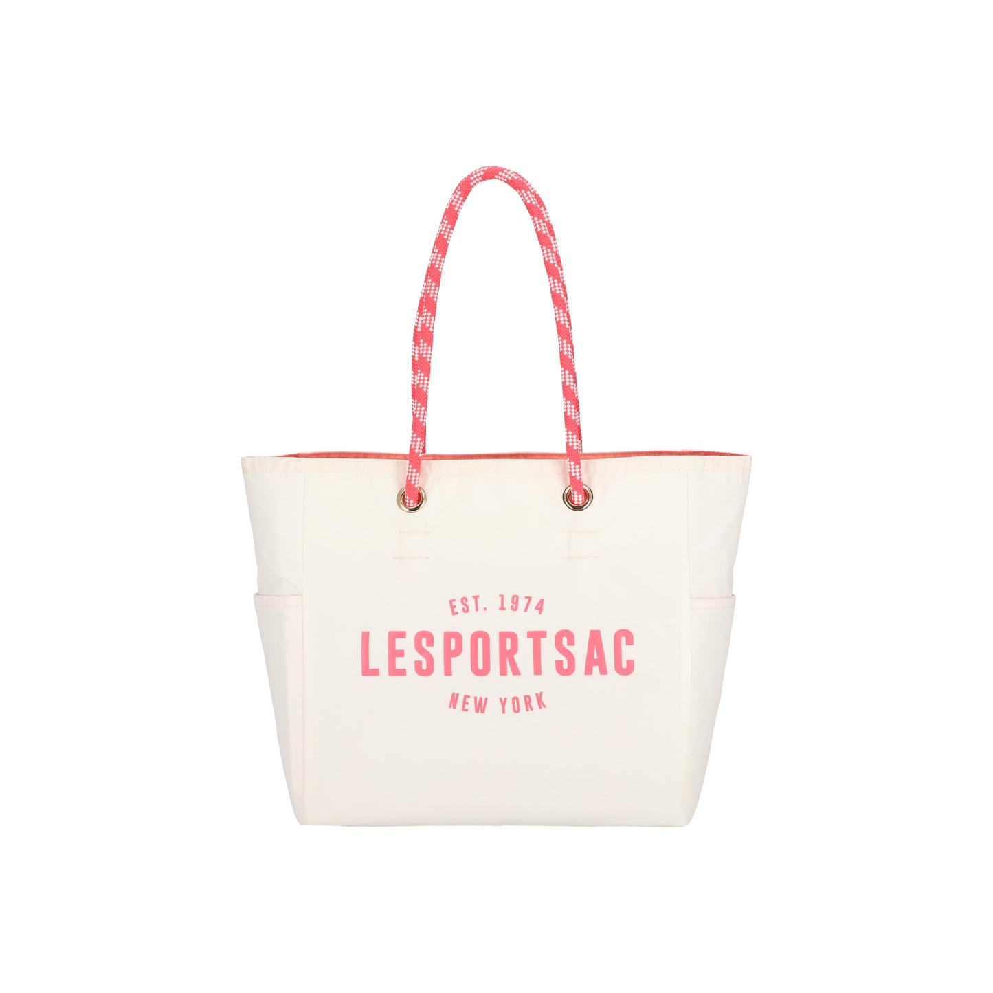 Medium 2 Way Tote Meringue/Coral Punch
