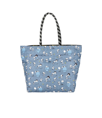 LeSportsac x Peanuts Two Way Medium Tote Woodstock Black