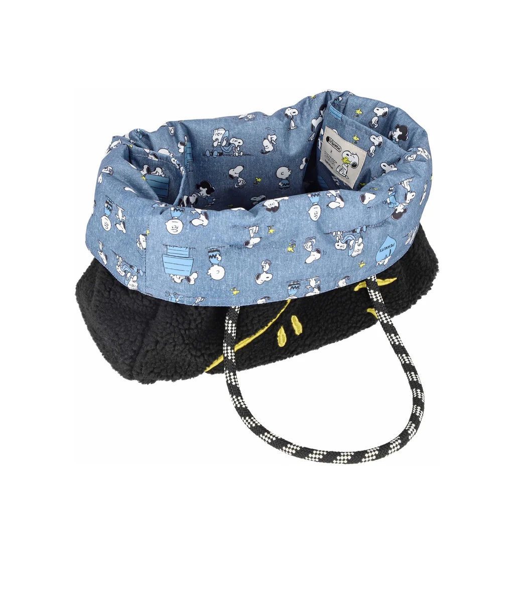 LeSportsac x Peanuts Two Way Medium Tote Woodstock Black