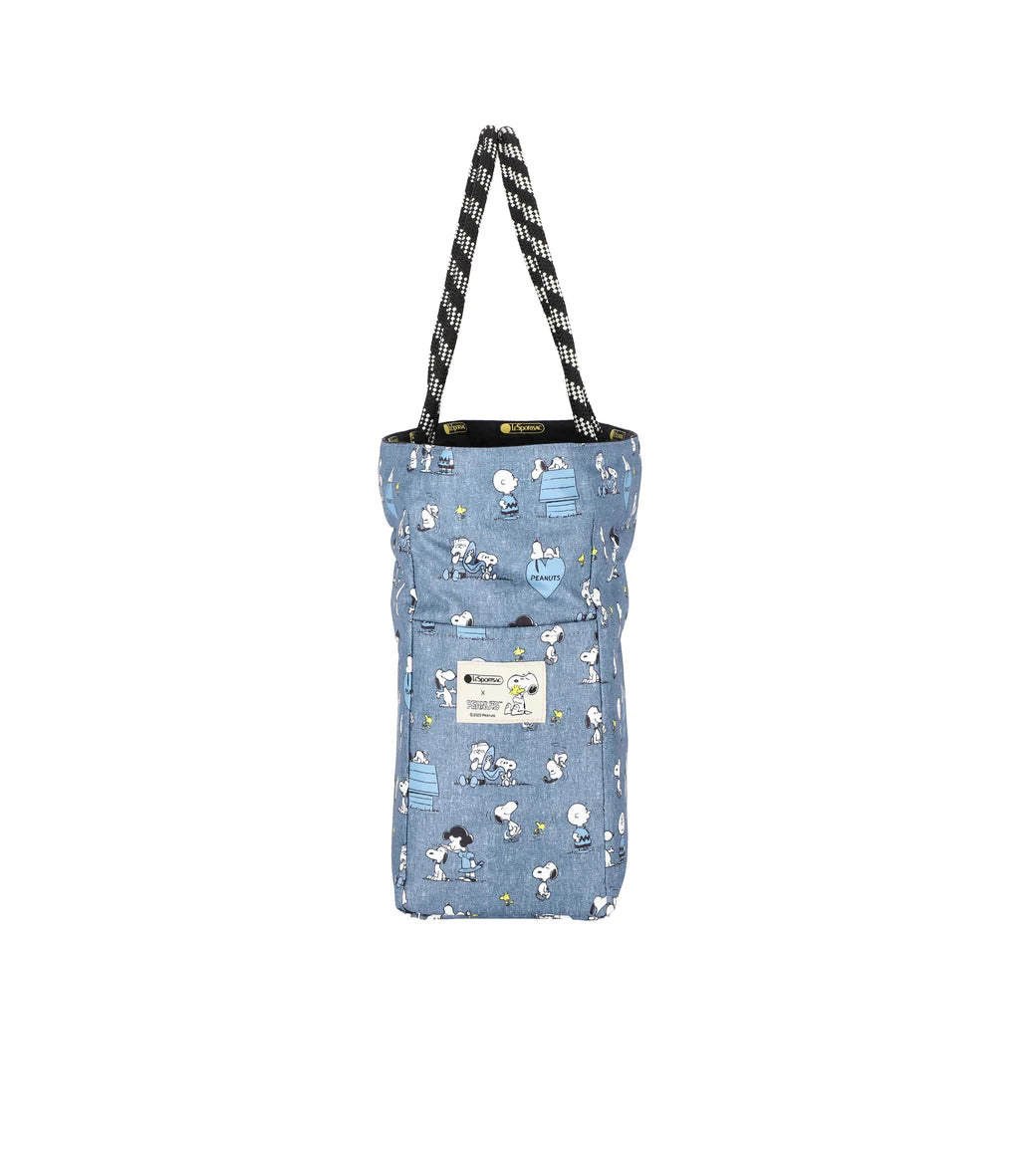 LeSportsac x Peanuts Two Way Medium Tote Woodstock Black