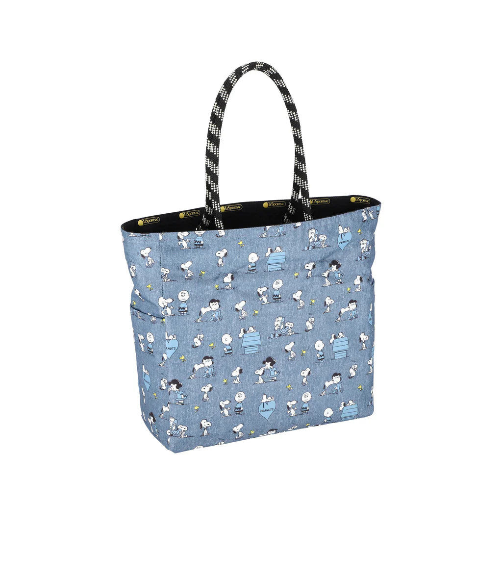 LeSportsac x Peanuts Two Way Medium Tote Woodstock Black