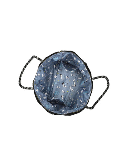 LeSportsac x Peanuts Two Way Medium Tote Woodstock Black