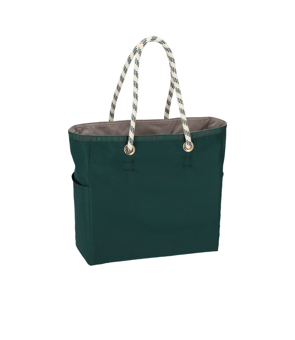 Medium 2 Way Tote Eden Green/Stone