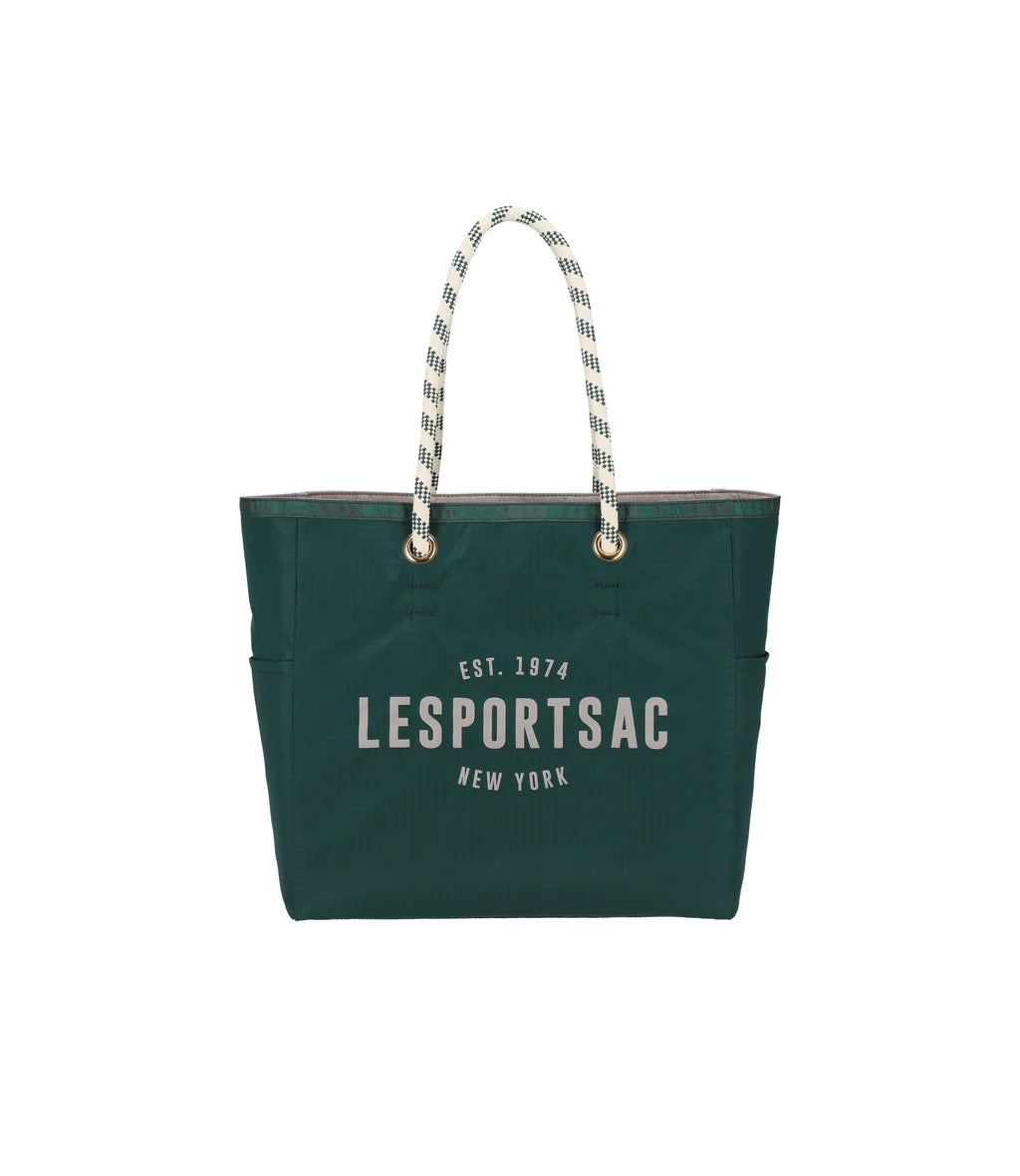 Medium 2 Way Tote Eden Green/Stone