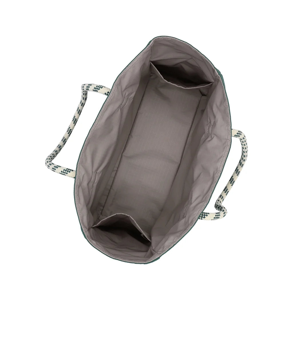 Medium 2 Way Tote Eden Green/Stone