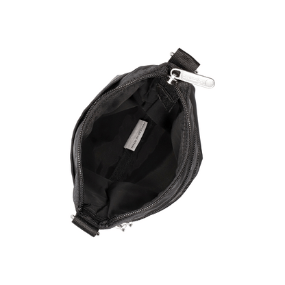 3 Zip Crossbody Recycled Black