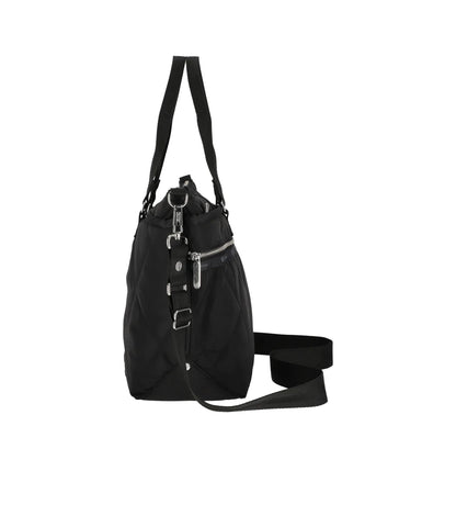 Quilt Zip Tote Black Quilt