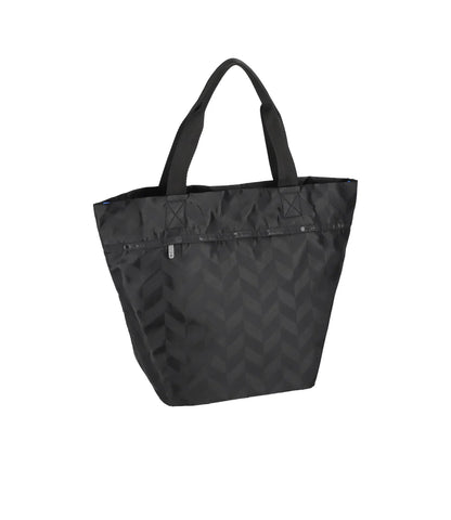 Market Tote Herringbone Jacquard