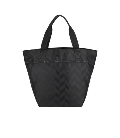 Market Tote Herringbone Jacquard