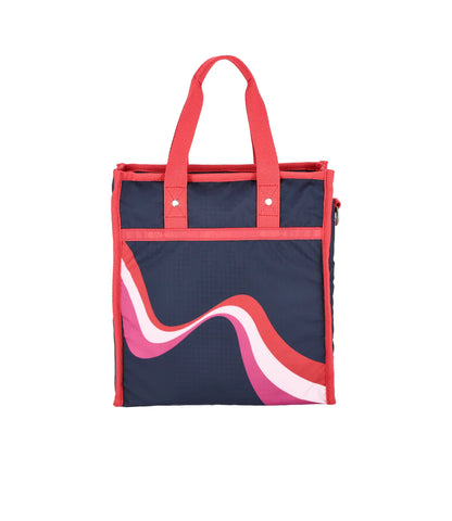 Medium N/S Tote Retro Waves