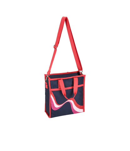 Medium N/S Tote Retro Waves