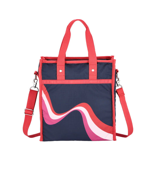 Medium N/S Tote Retro Waves