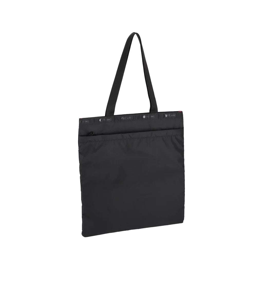 Large Emerald Tote Black Cats Embroidery