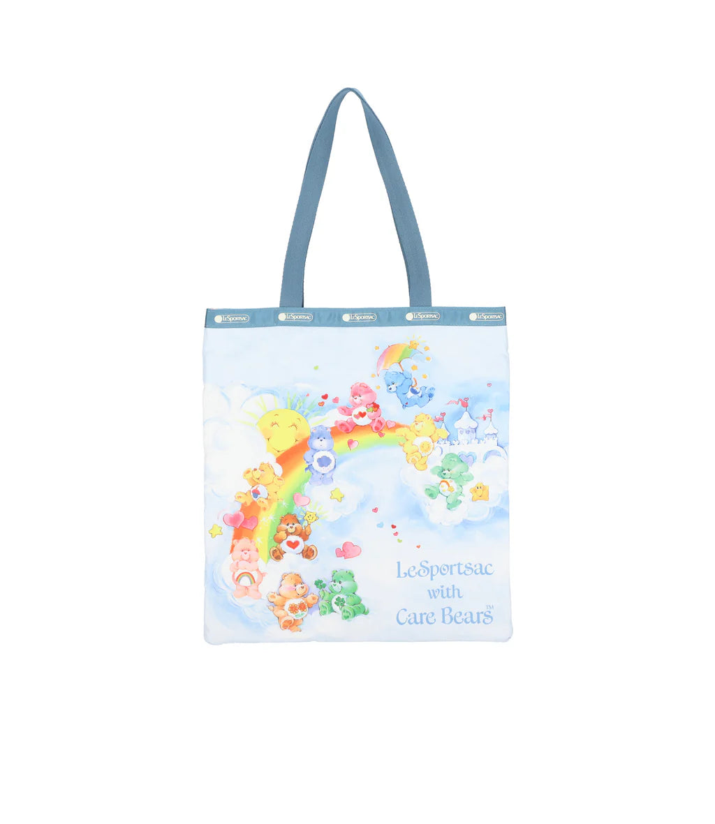 LeSportsac x Care Bears Large Emerald Tote Care Bears Rainbow Sky