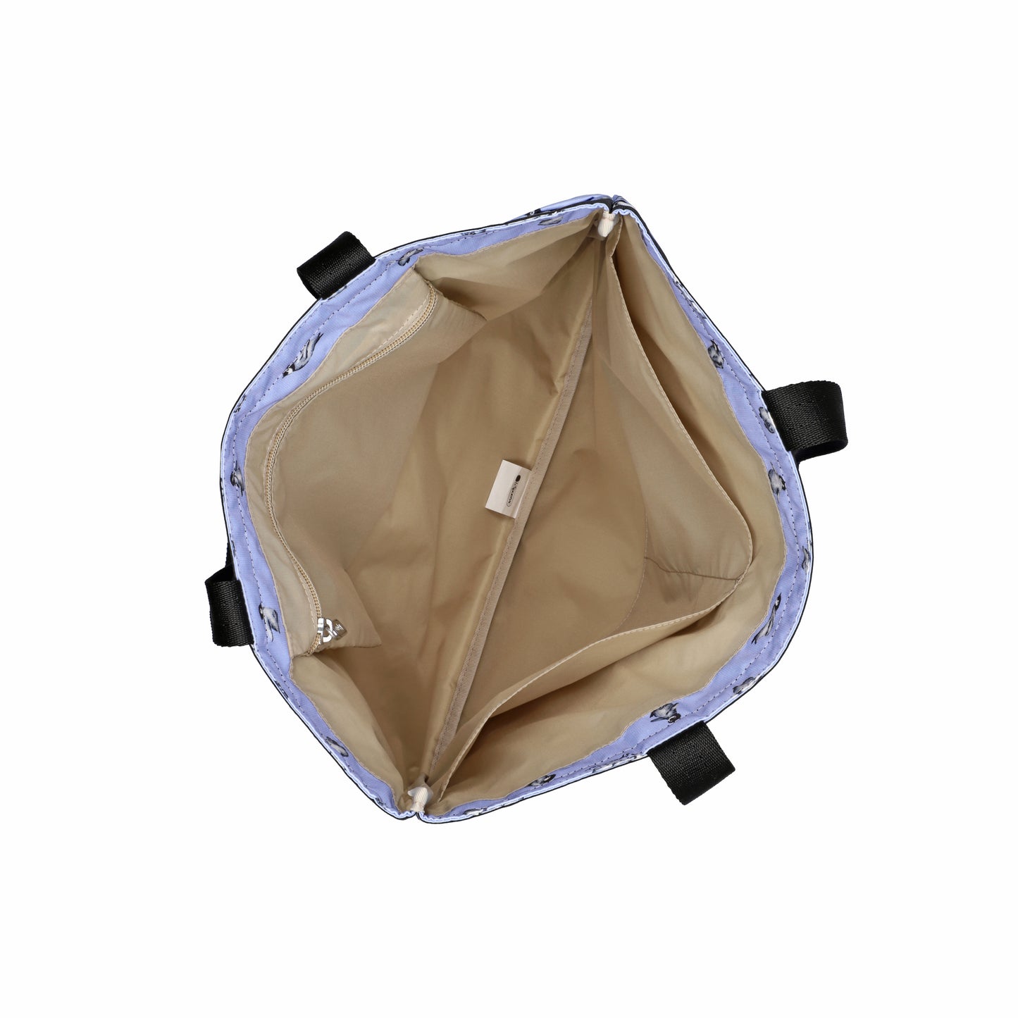 Large Emerald Tote Petite Penguins Black