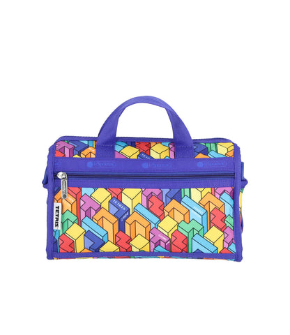 LeSportsac x Tetris Mini Duffel Crossbody Tetrimino City Blocks