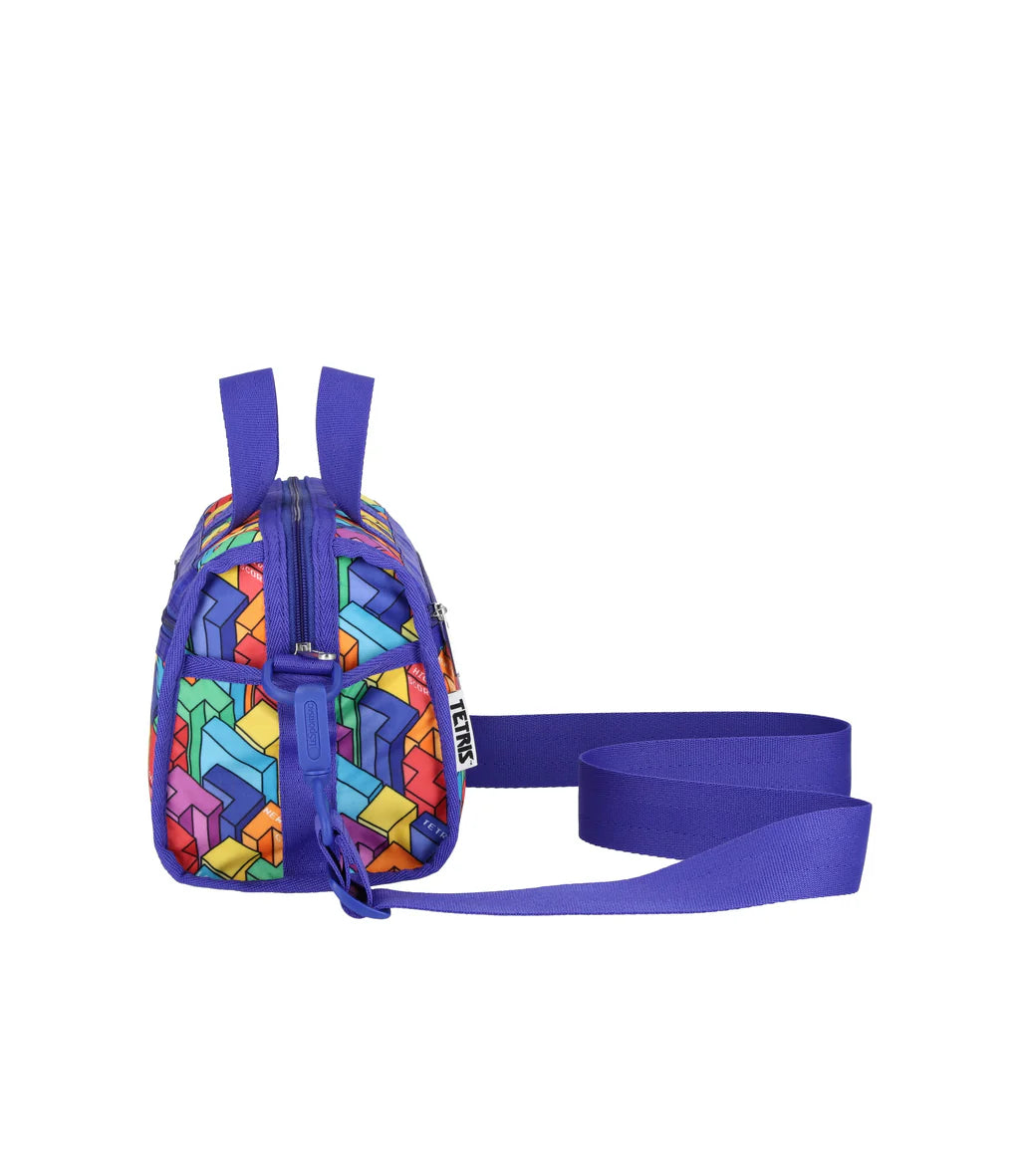 LeSportsac x Tetris Mini Duffel Crossbody Tetrimino City Blocks