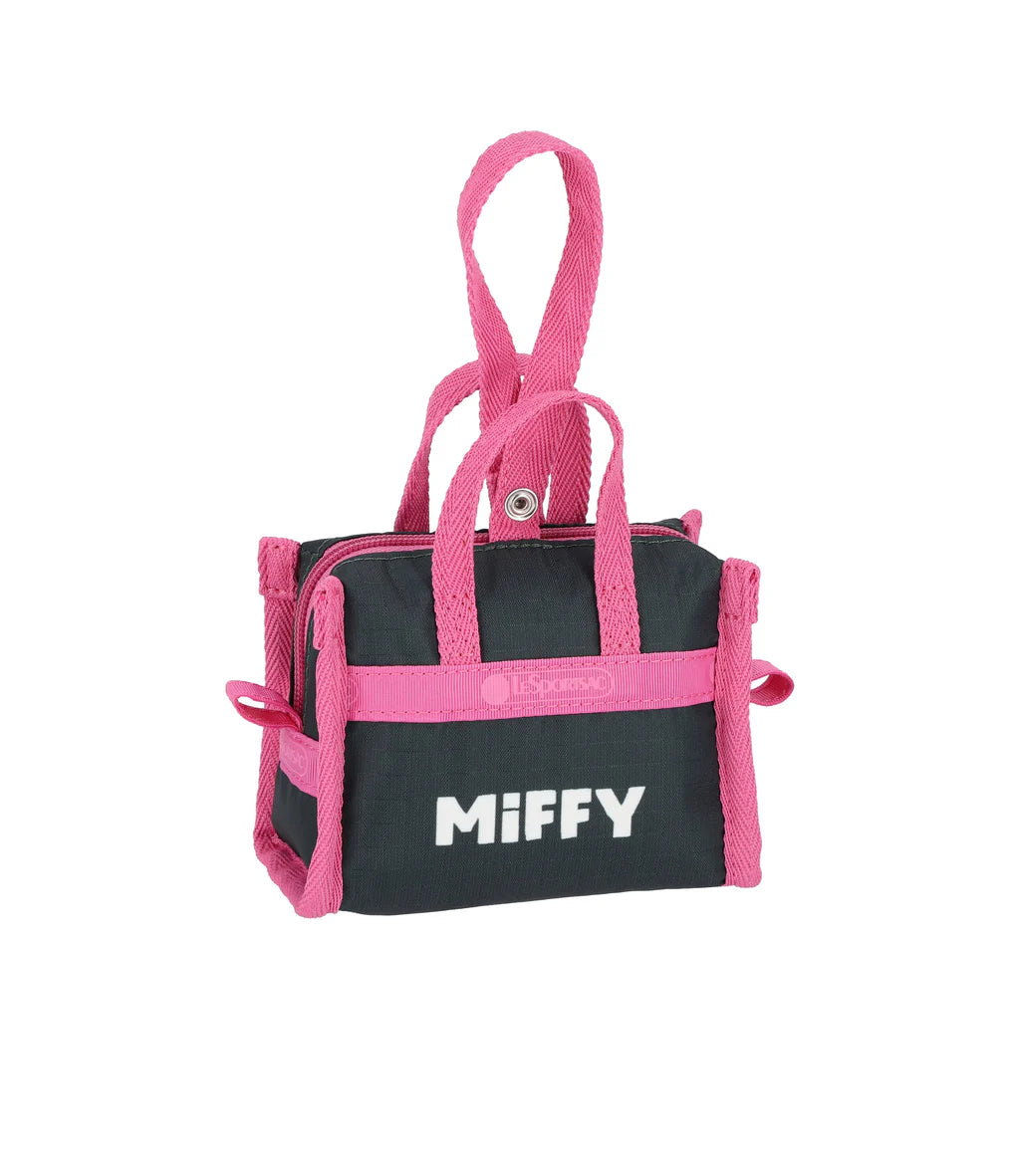 LeSportsac x Miffy Micro Weekender Charm Miffy Green/Pink