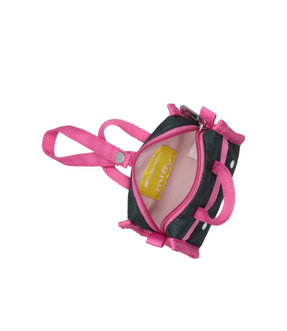 LeSportsac x Miffy Micro Weekender Charm Miffy Green/Pink