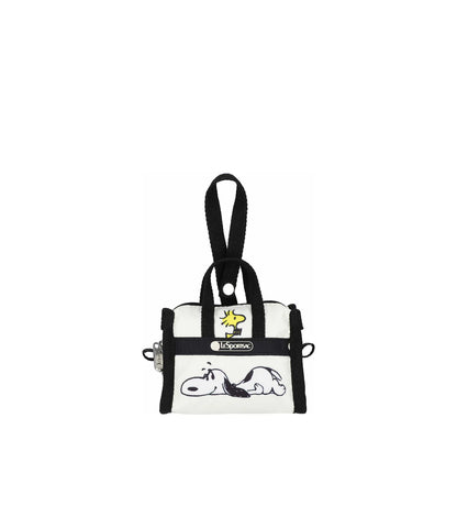 LeSportsac x Peanuts  Micro Weekender Charm Adventurous Pair