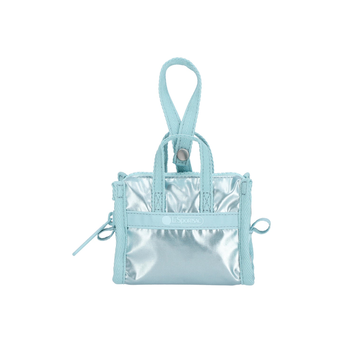 Micro Weekender Charm Aqua Blue Shine