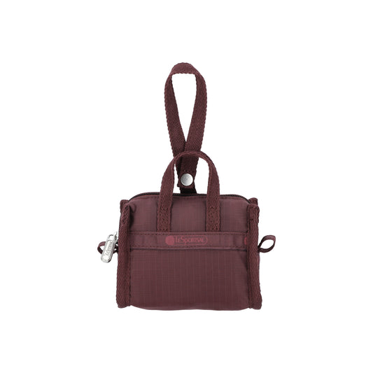 Micro Weekender Charm Deep Cherry