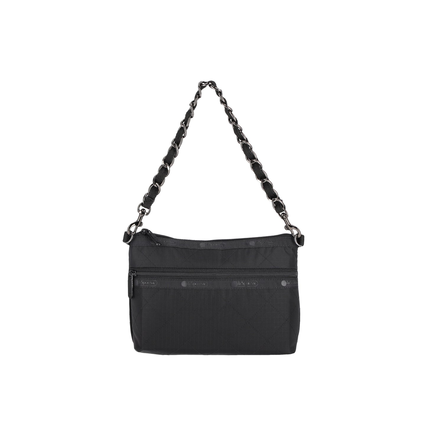 Chain Cosmetic Clutch Onyx Chain Quilt