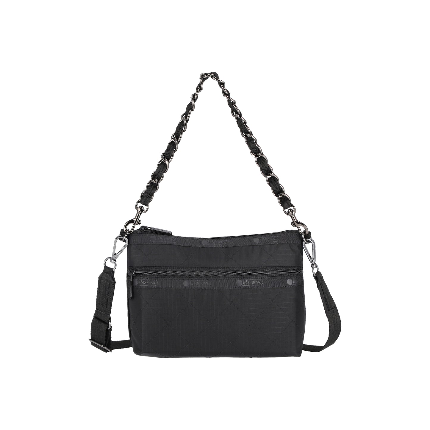 Chain Cosmetic Clutch Onyx Chain Quilt