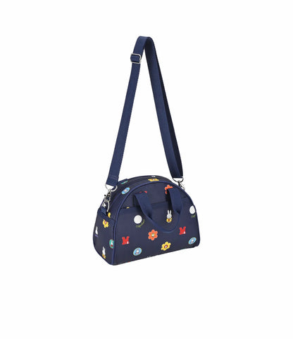 Lesportsac x Miffy Round Small Satchel Miffy Navy Polka Dot Acc