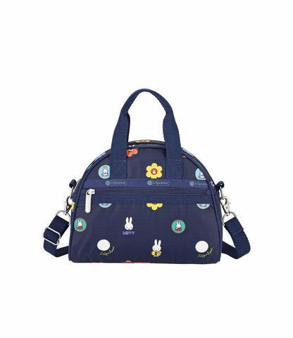 Lesportsac x Miffy Round Small Satchel Miffy Navy Polka Dot Acc