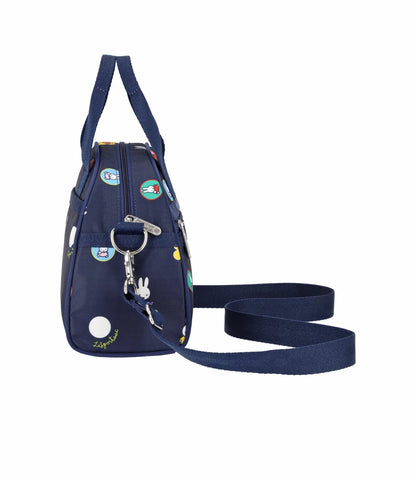 Lesportsac x Miffy Round Small Satchel Miffy Navy Polka Dot Acc