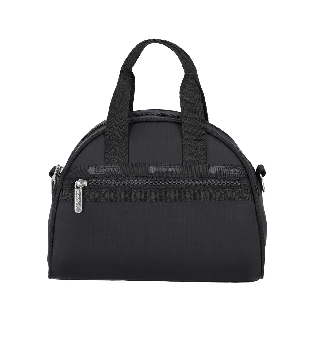 Round Small Satchel Recycled Black