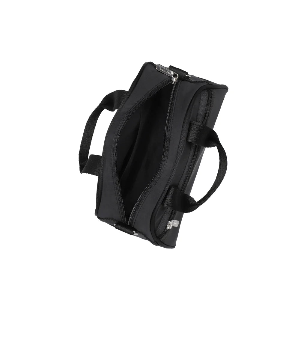 Round Small Satchel Recycled Black