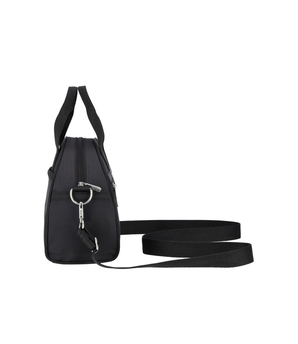 Round Small Satchel Recycled Black