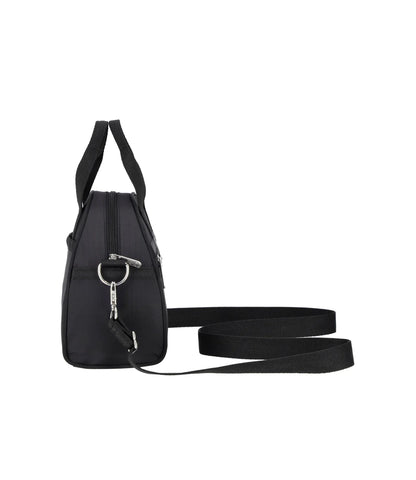 Round Small Satchel Recycled Black