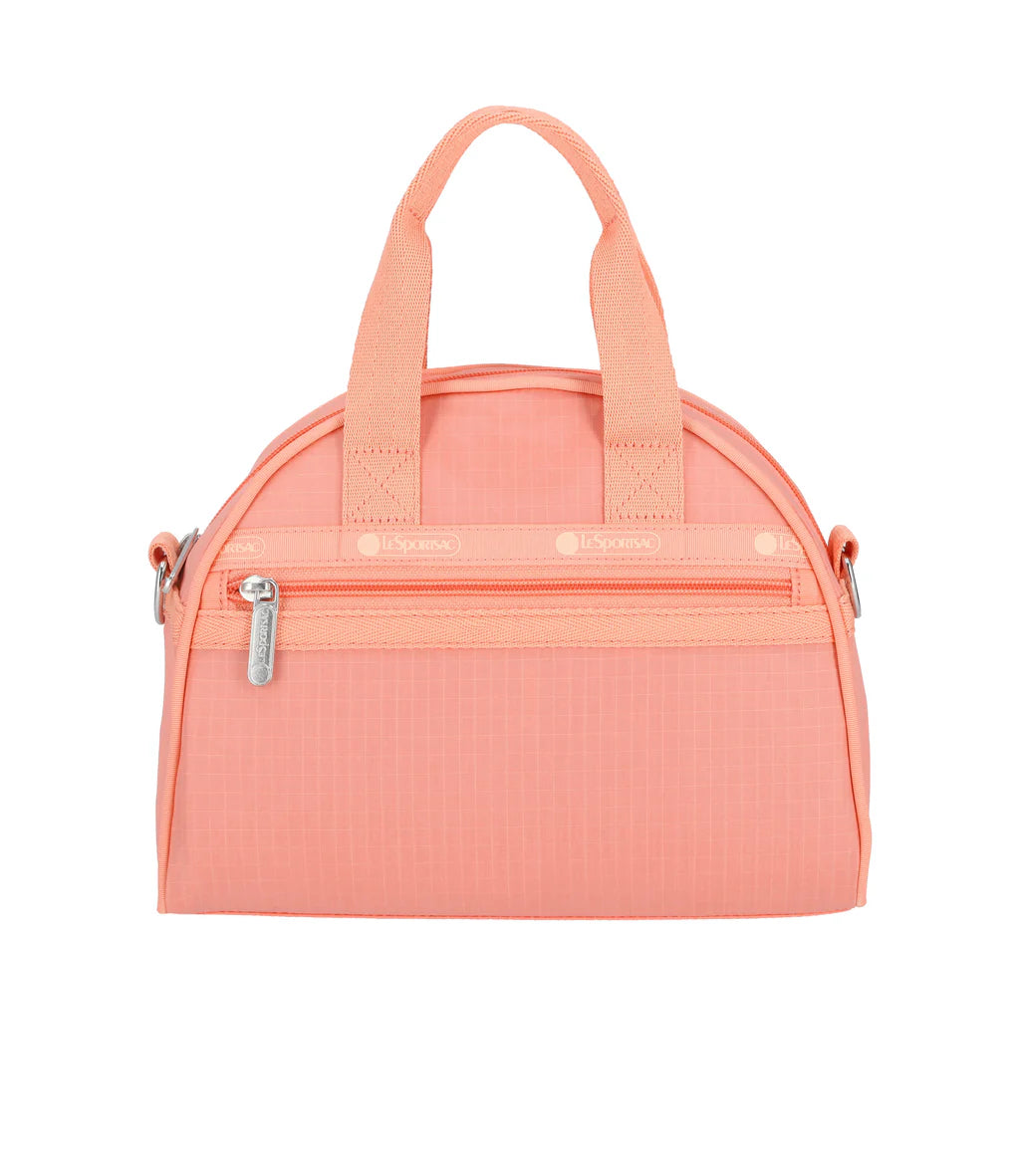 Round Small Satchel Coral Punch