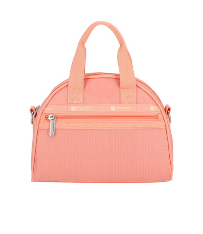 Round Small Satchel Coral Punch