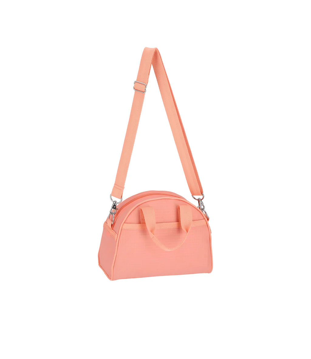 Round Small Satchel Coral Punch