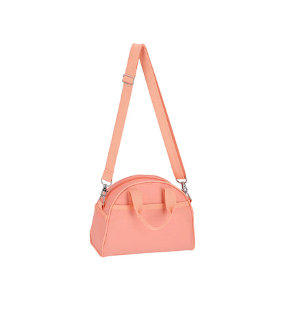 Round Small Satchel Coral Punch