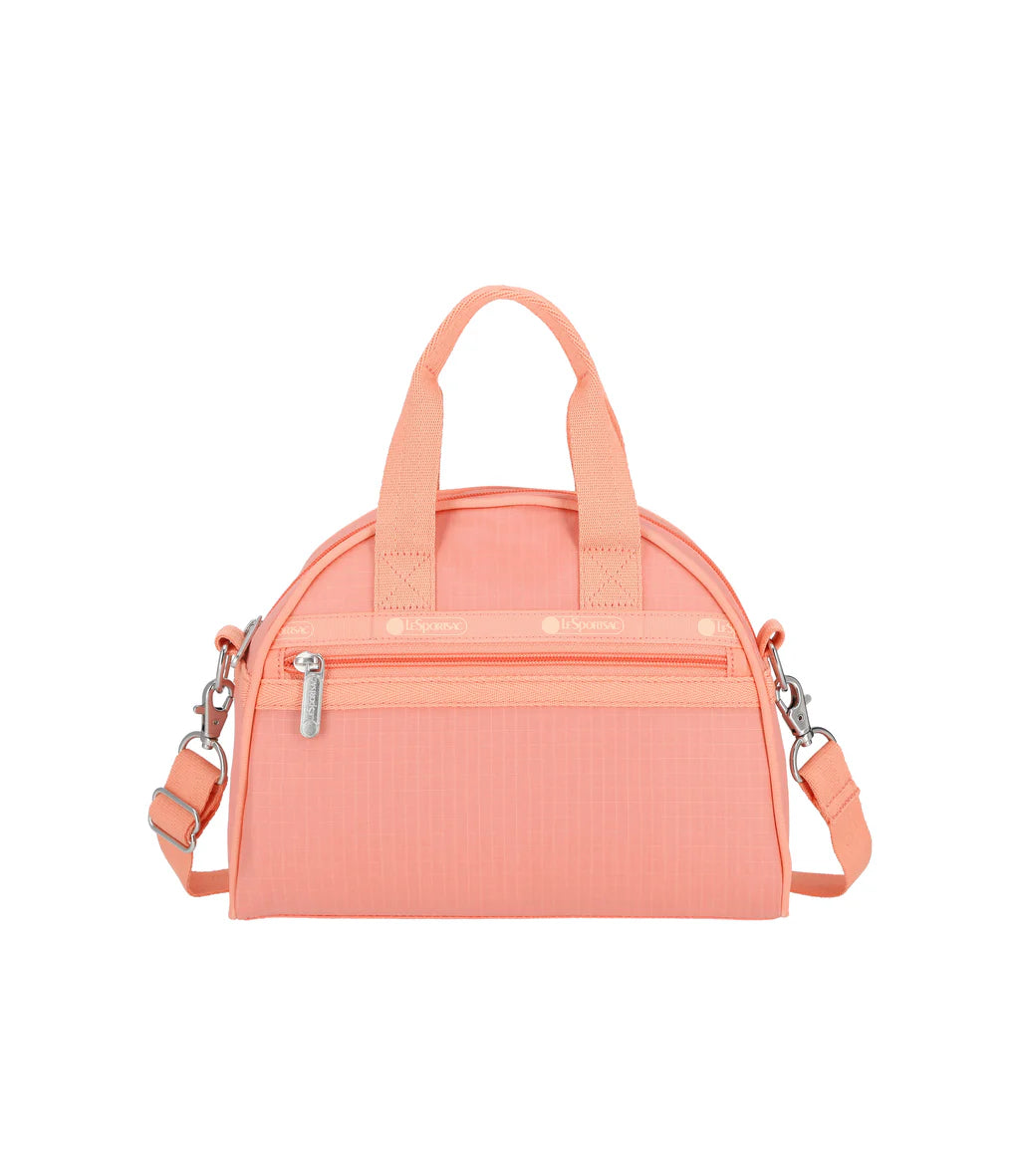 Round Small Satchel Coral Punch