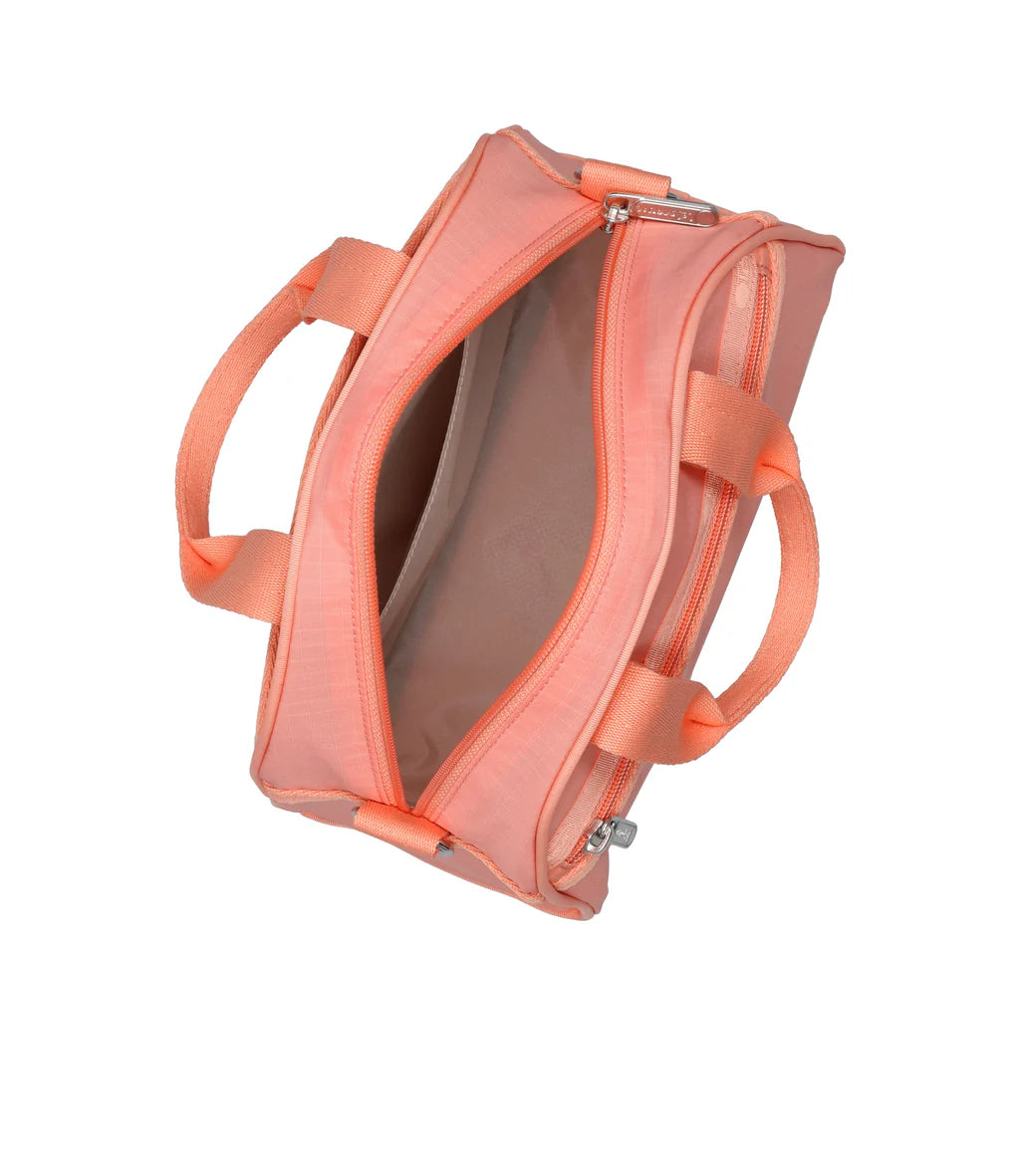 Round Small Satchel Coral Punch