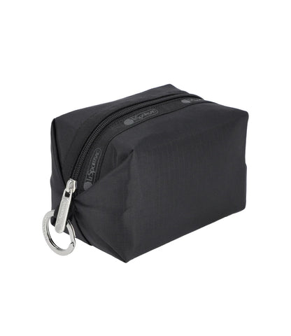 Small Zip Pouch Recycled Black
