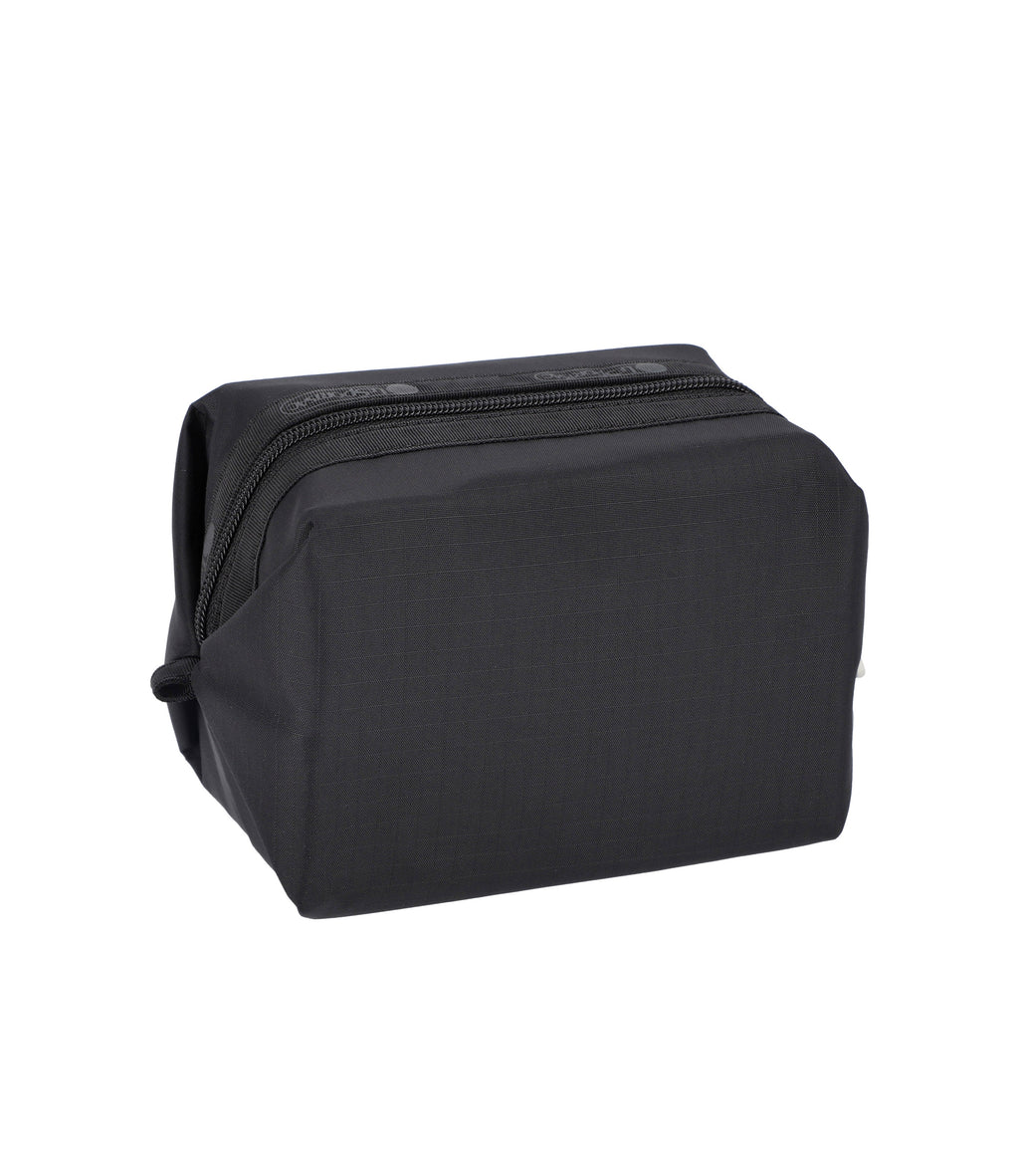 Small Zip Pouch Recycled Black