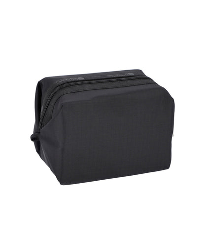 Small Zip Pouch Recycled Black