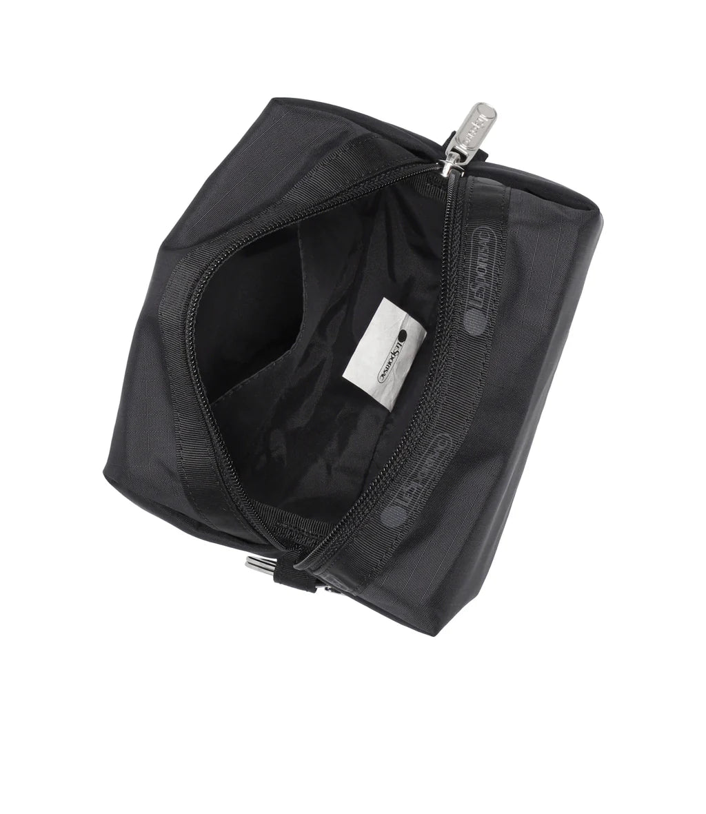 Small Zip Pouch Recycled Black