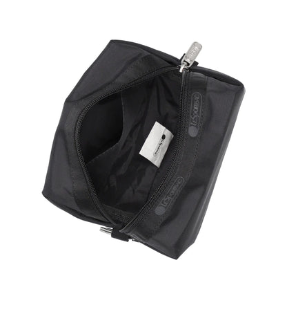 Small Zip Pouch Recycled Black
