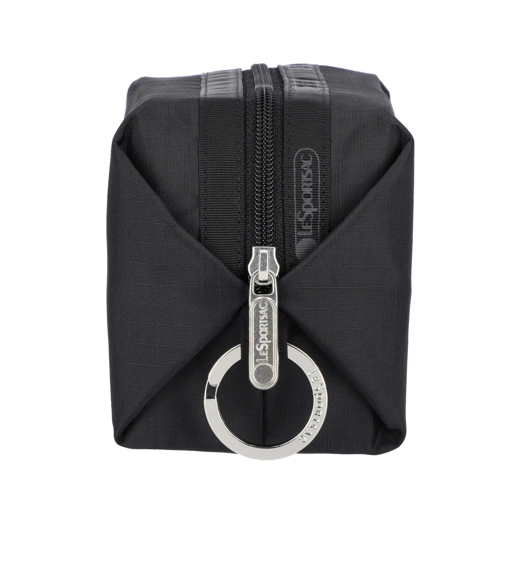Small Zip Pouch Recycled Black