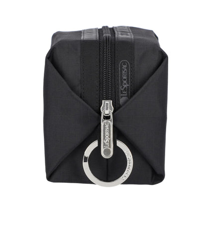 Small Zip Pouch Recycled Black
