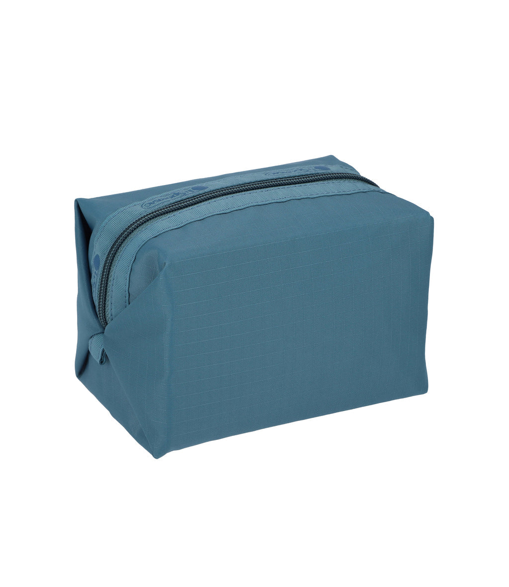 Small Zip Pouch Blue Indigo