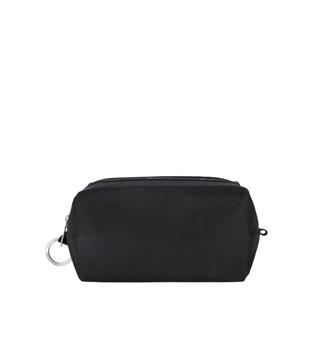 Large Zip Pouch Recycled Black